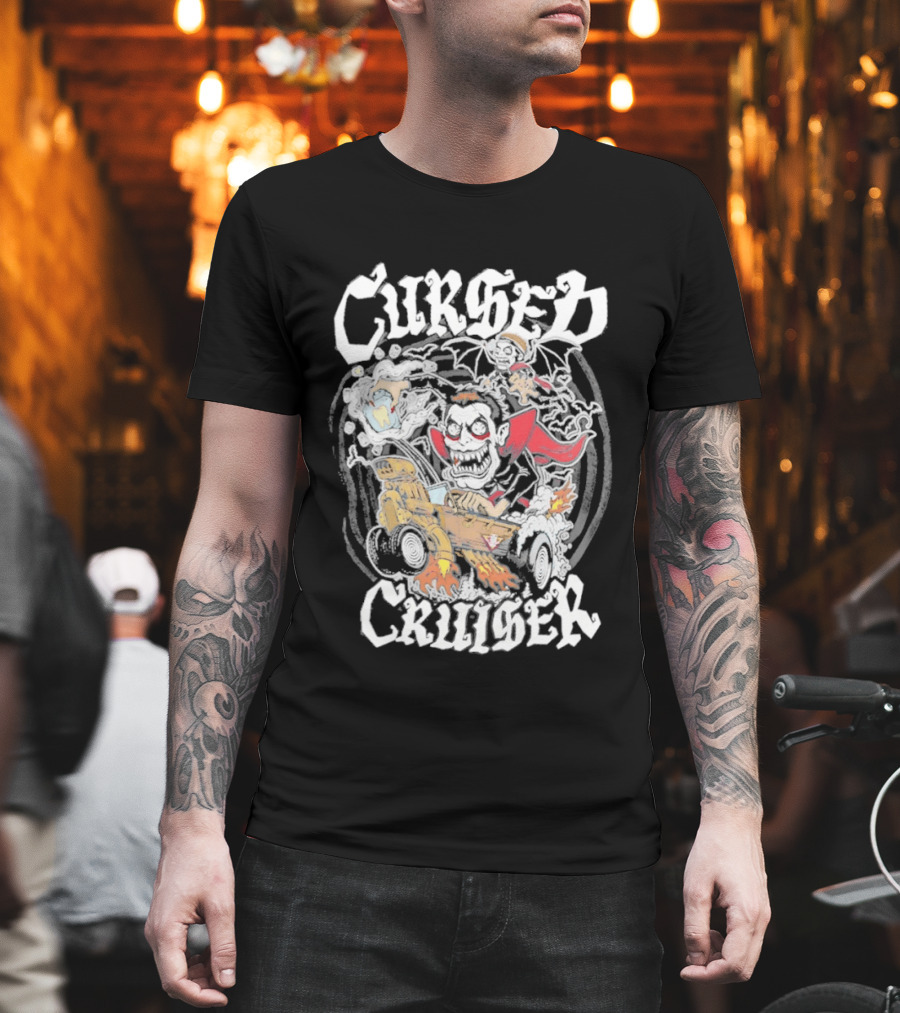 Cursed Cruiser Danhausen Monster Riding Vehicle T-Shirt