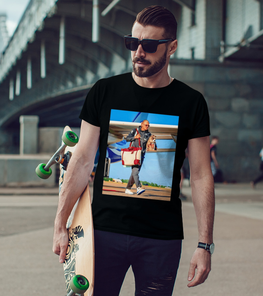 Erling Haaland Returns To Norway With Taxidermy Whiskey Raccoon T-Shirt