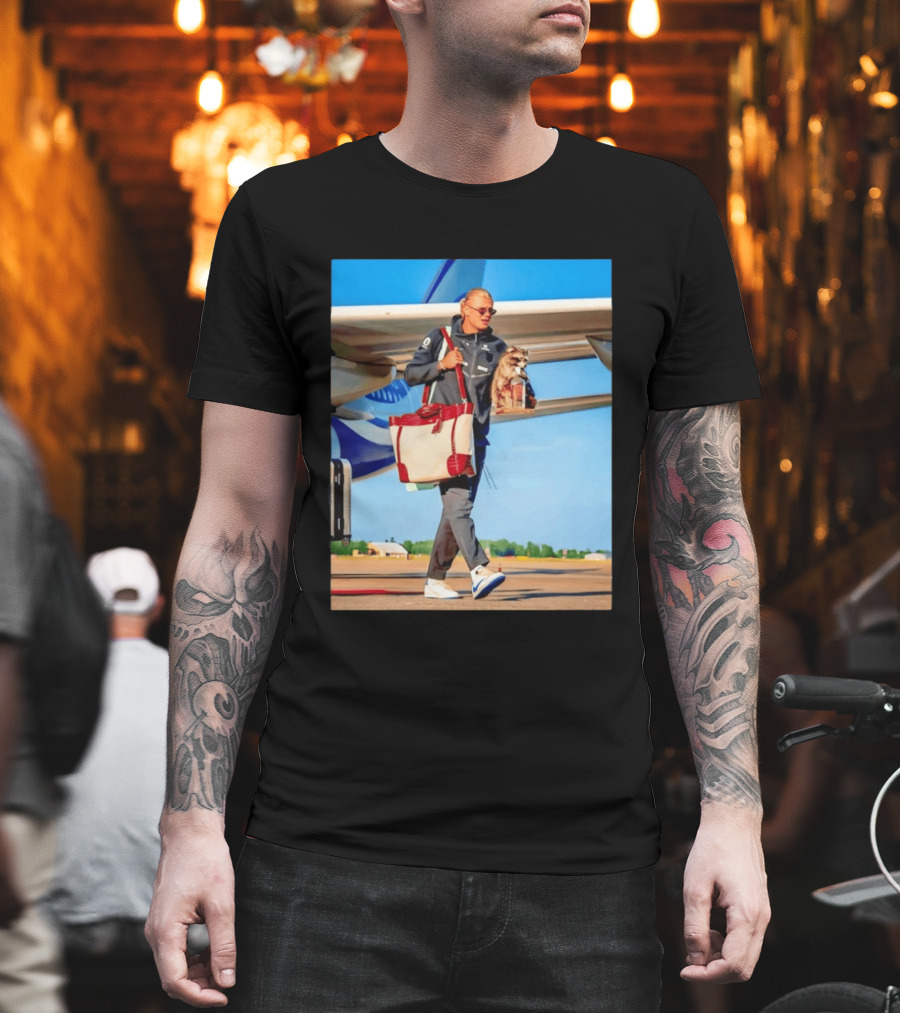 Erling Haaland Returns To Norway With Taxidermy Whiskey Raccoon T-Shirt