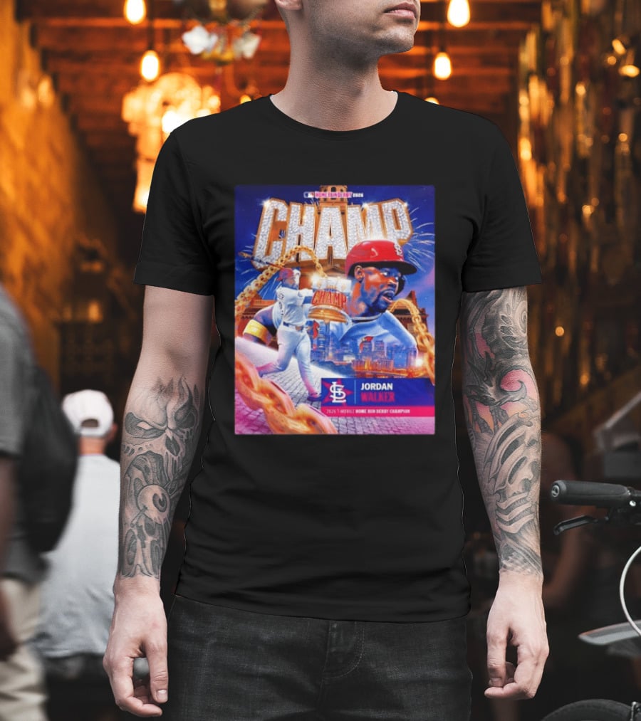 Jordan Walker St. Louis Cardinals Champ 2026 MLB Home Run Derby Champion T-Shirt