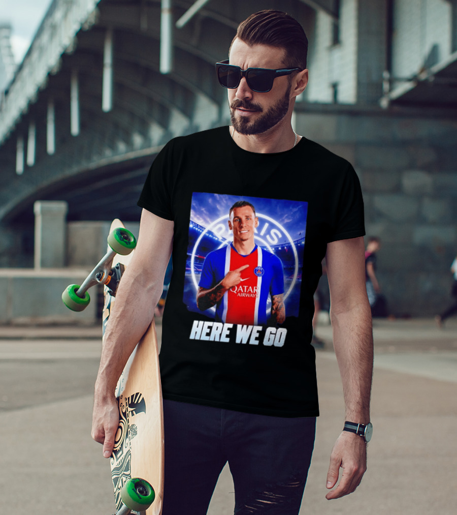 Lucas Digne Paris Saint Germain Transfer Announcement Here We Go T-Shirt