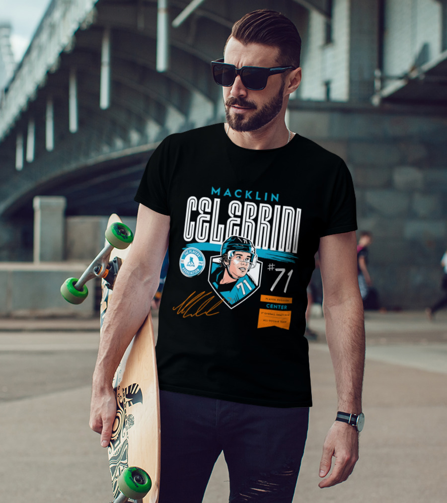 Macklin Celebrini NHLPA Player Association 71 T-Shirt
