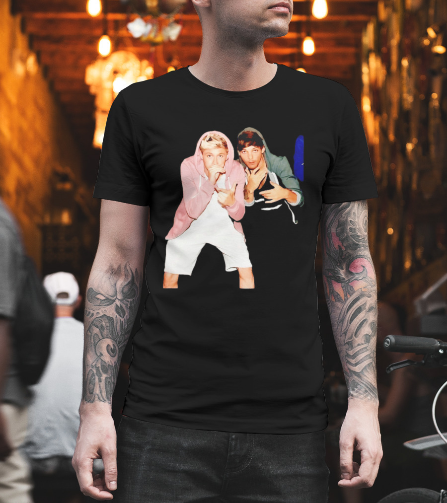Niall Horan Louis Tomlinson One Direction Pose T-Shirt