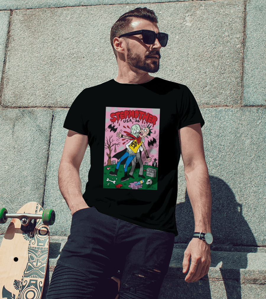 Stepmother USA 26 Punk Vampire Graveyard Scene T-Shirt
