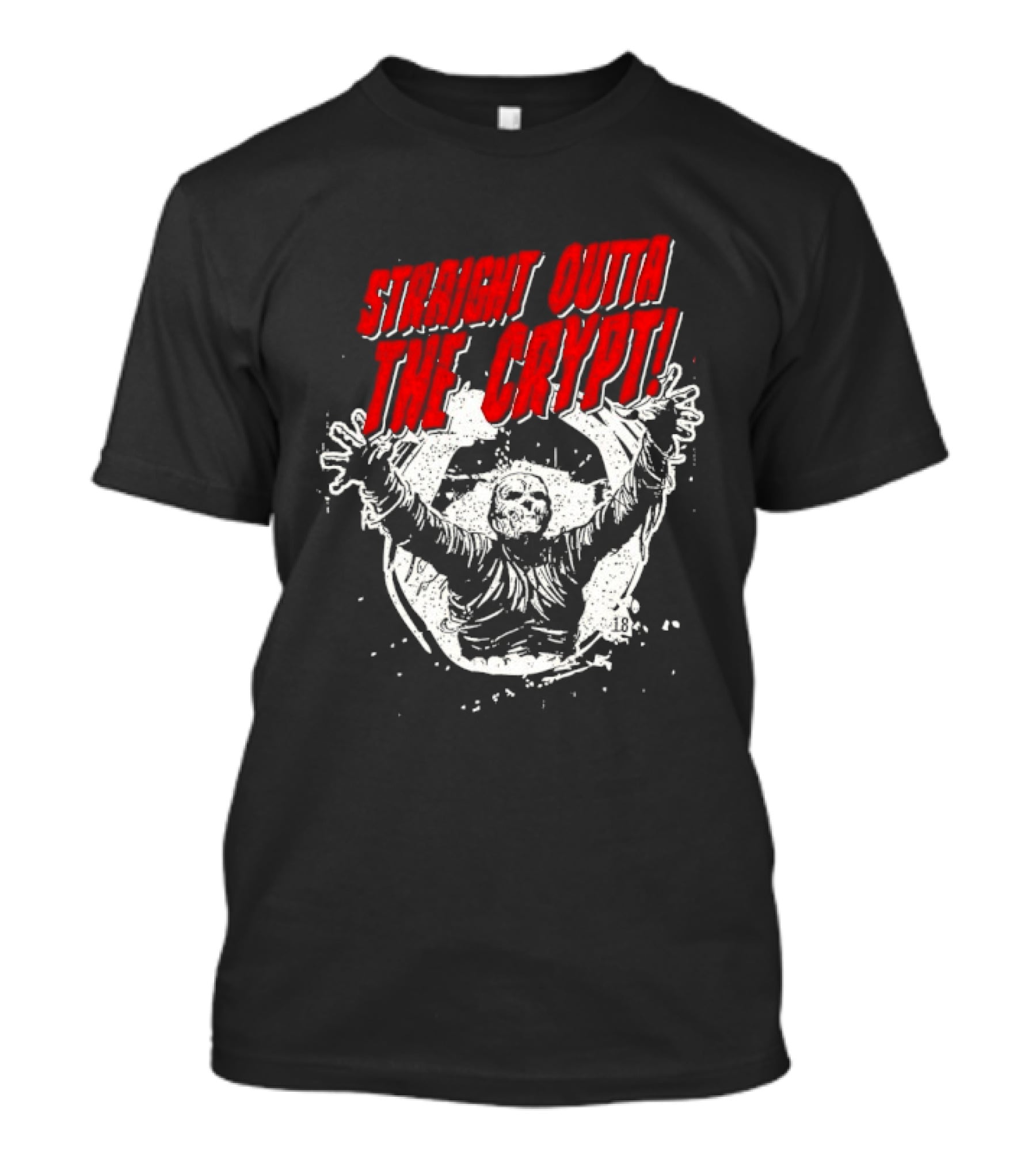 Straight Outta The Crypt Horror Zombie T-Shirt