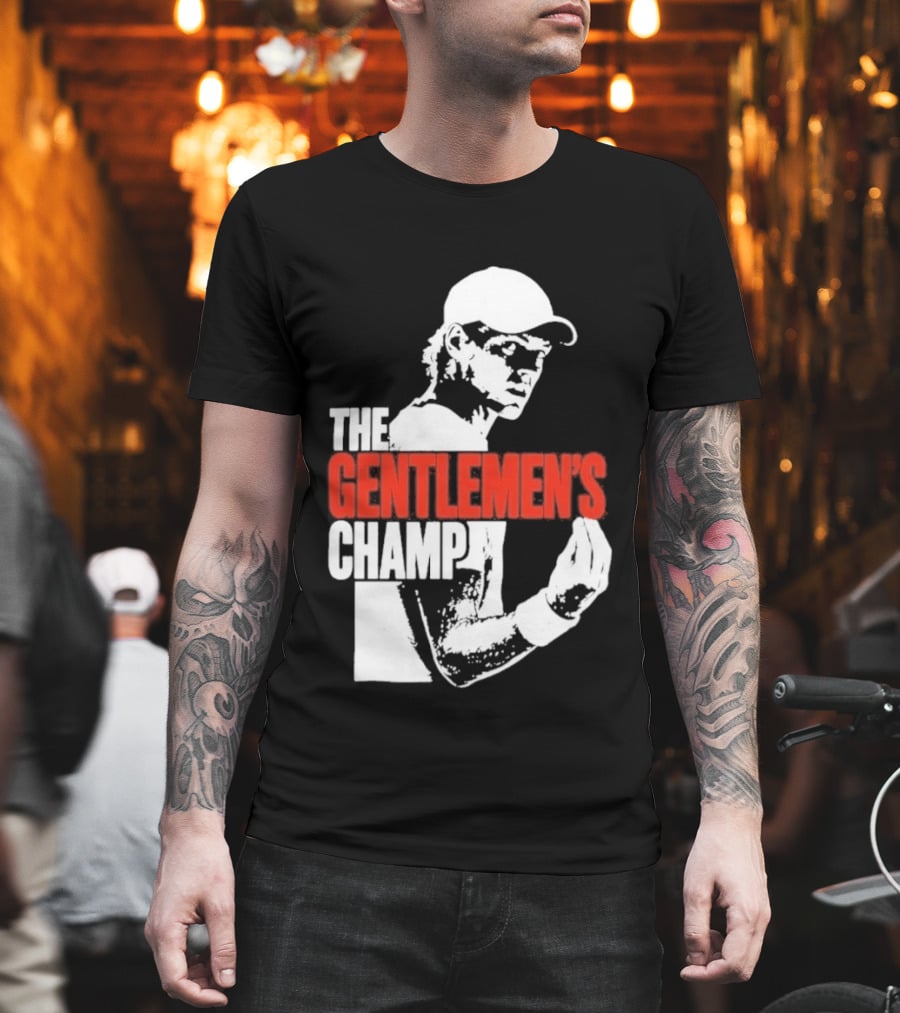 The Gentlemen's Champ Jannik Sinner Italian Gesture T-Shirt