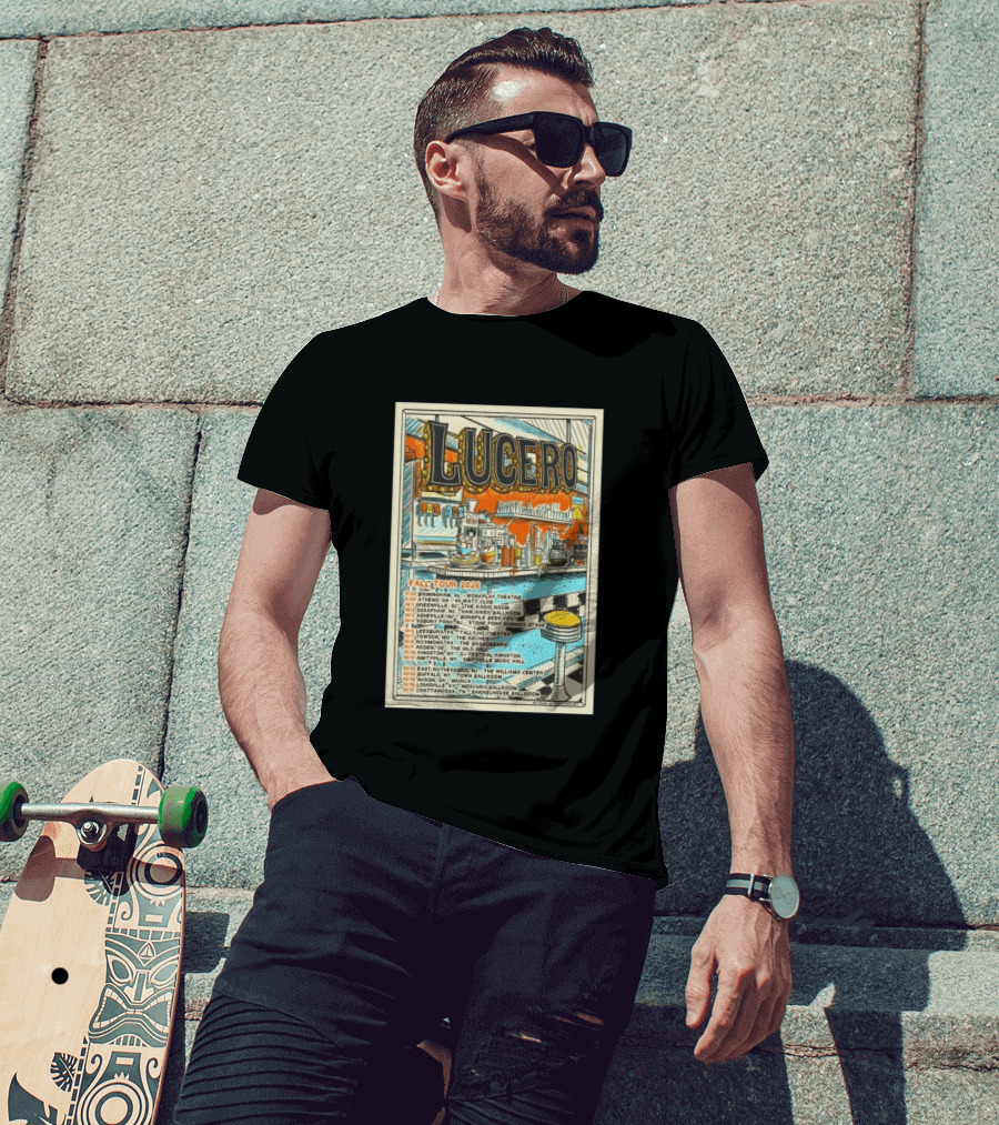 LUCERO Fall Tour 2026 Concert Dates And Venues T-Shirt