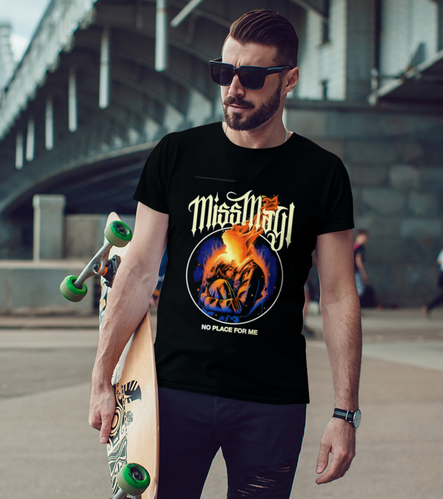 Miss May I No Place For Me Metalcore Band Fiery Circle T-Shirt