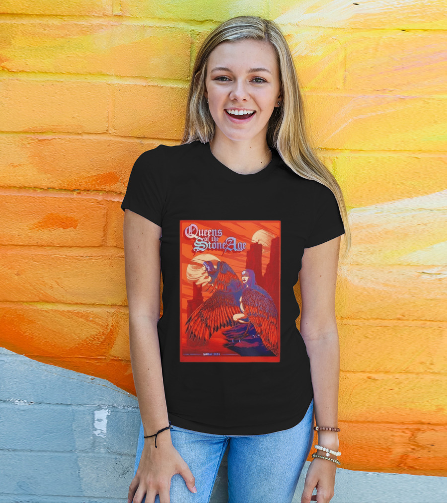 Queens Of The Stone Age Hellfest 2024 Winged Creatures T-Shirt