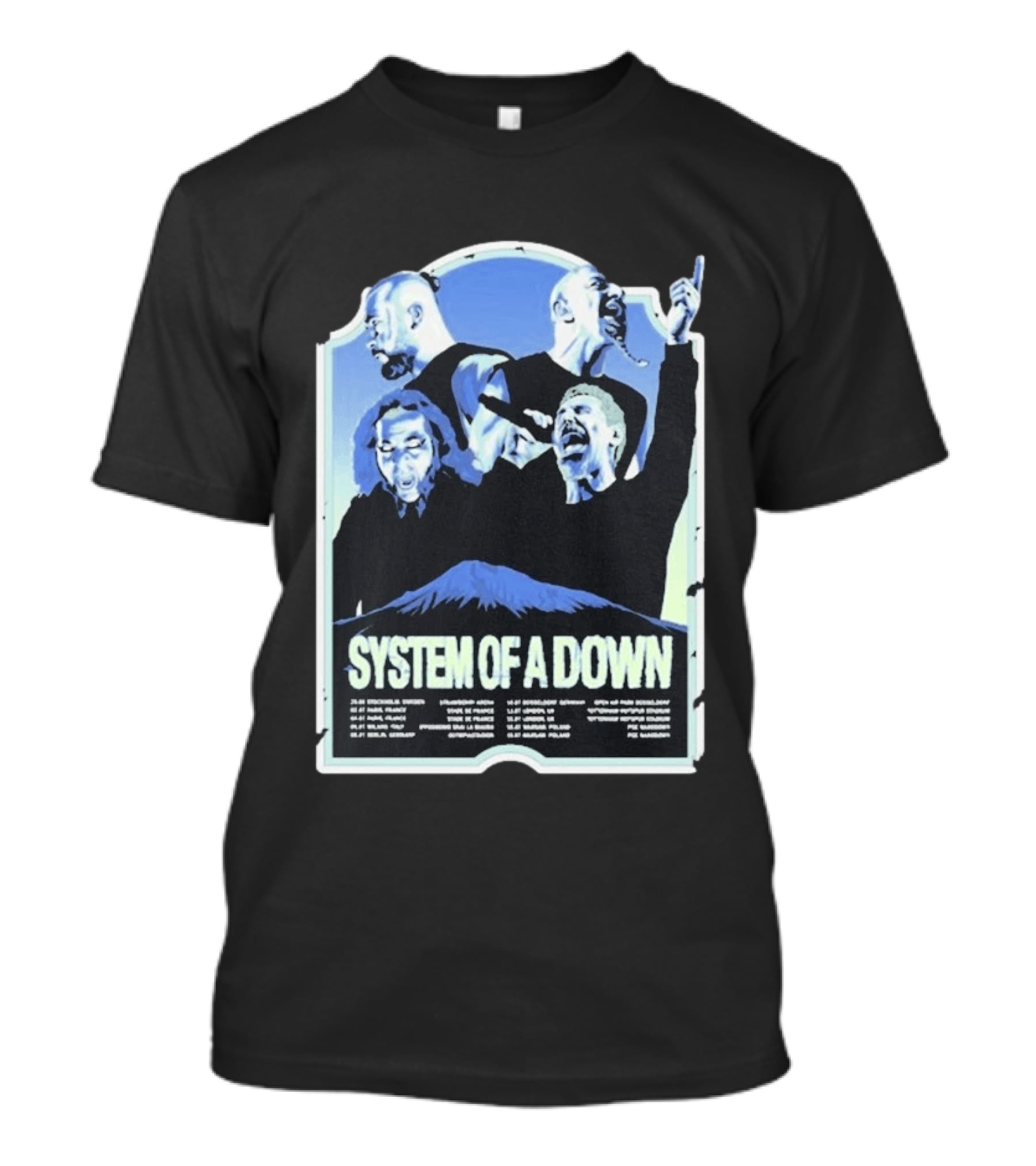 System Of A Down European Tour 2026 Dates Concert Band Members Mount Ararat T-Shirt