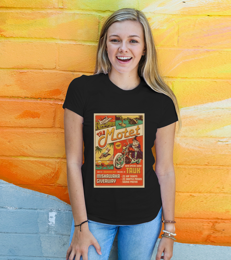 The Motet Summer Tour Mishawaka Amphitheatre July 31 Tauk Bellevue CO Giveaway VIP Tickets Shuttle Passes Signed T-Shirt
