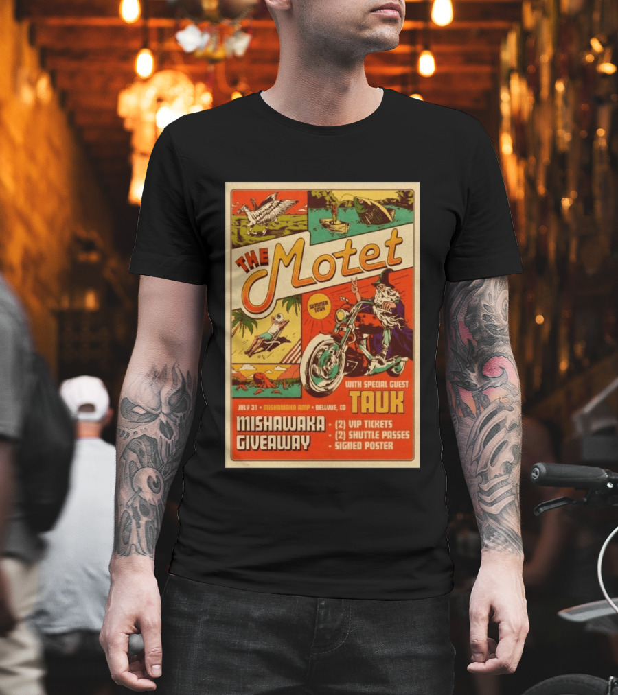 The Motet Summer Tour Mishawaka Amphitheatre July 31 Tauk Bellevue CO Giveaway VIP Tickets Shuttle Passes Signed T-Shirt
