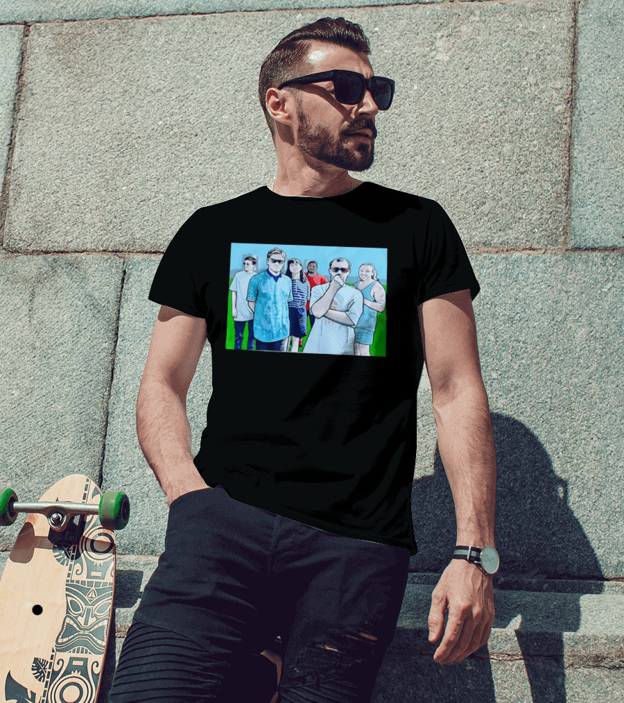 The Office Cast Illustrated Group Scene T-Shirt