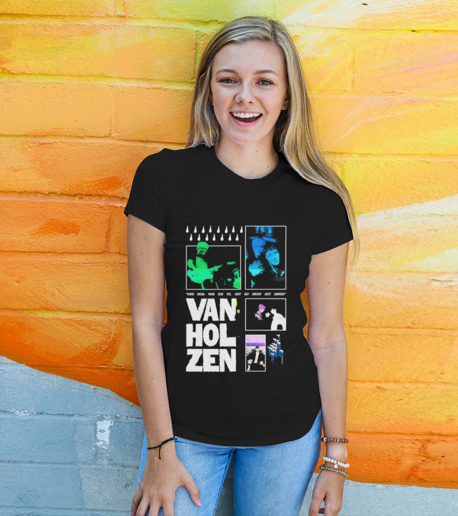 Van Holzen Und Egal Was Ich Tu Gut Ist Nicht Gut Genug Raindrops Color Blocks T-Shirt