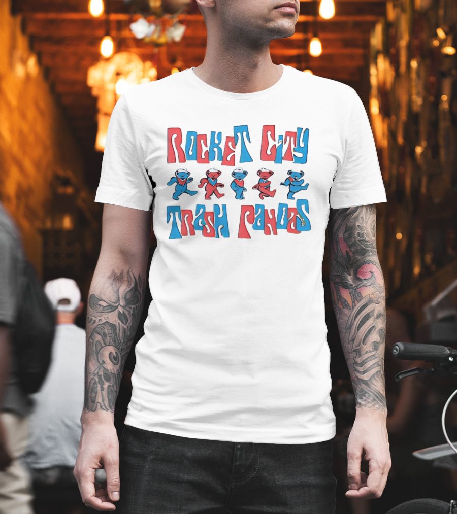 Rocket City Trash Pandas Grateful Dead Dancing Bears T-Shirt
