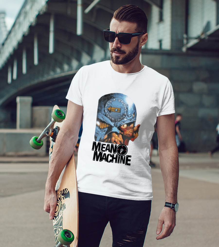 Mean Machine Mean Vicious Brutal Surly 2000 AD T-Shirt