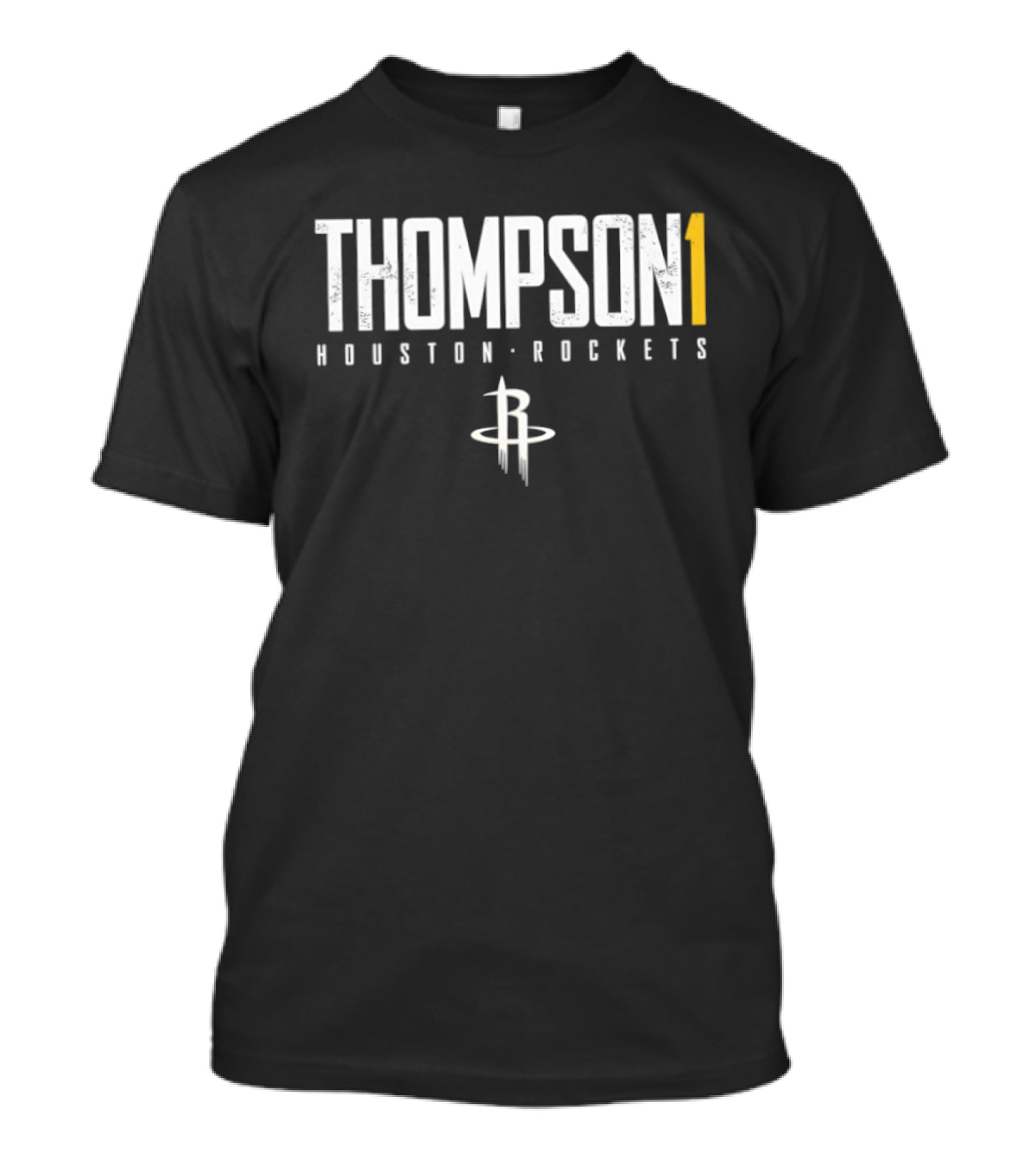 Thompson 1 Houston Rockets NBA Basketball Team Player Name And Number T-Shirt