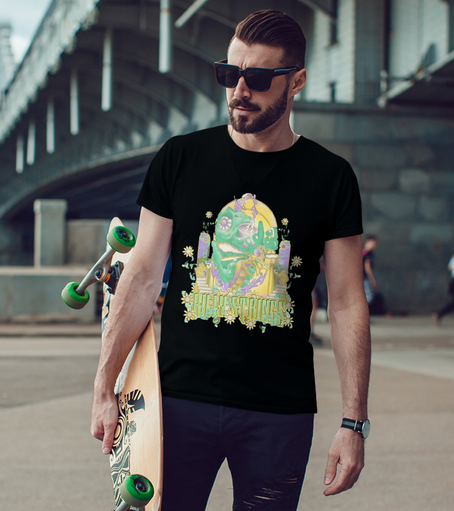 Billy Strings Summer 2026 Tour Cicada Rider Psychedelic Flower Mandala T-Shirt