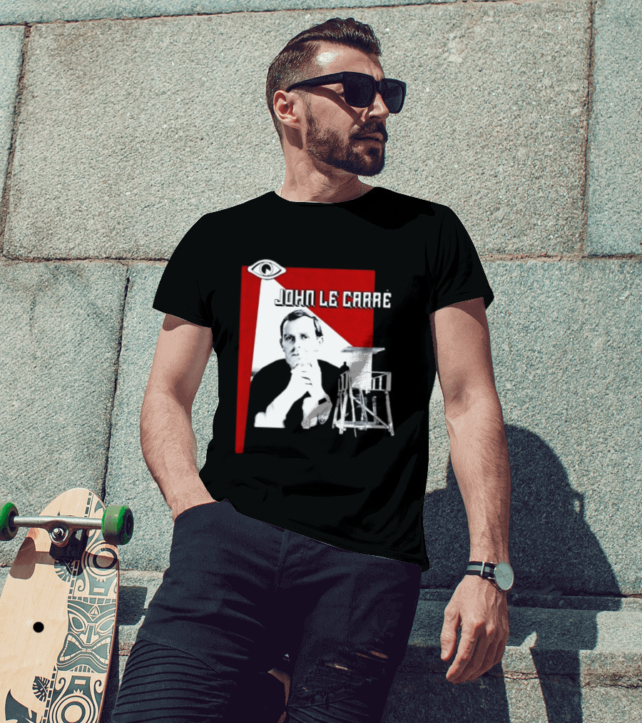 John Le Carré Spy Fiction Author Espionage Tower T-Shirt