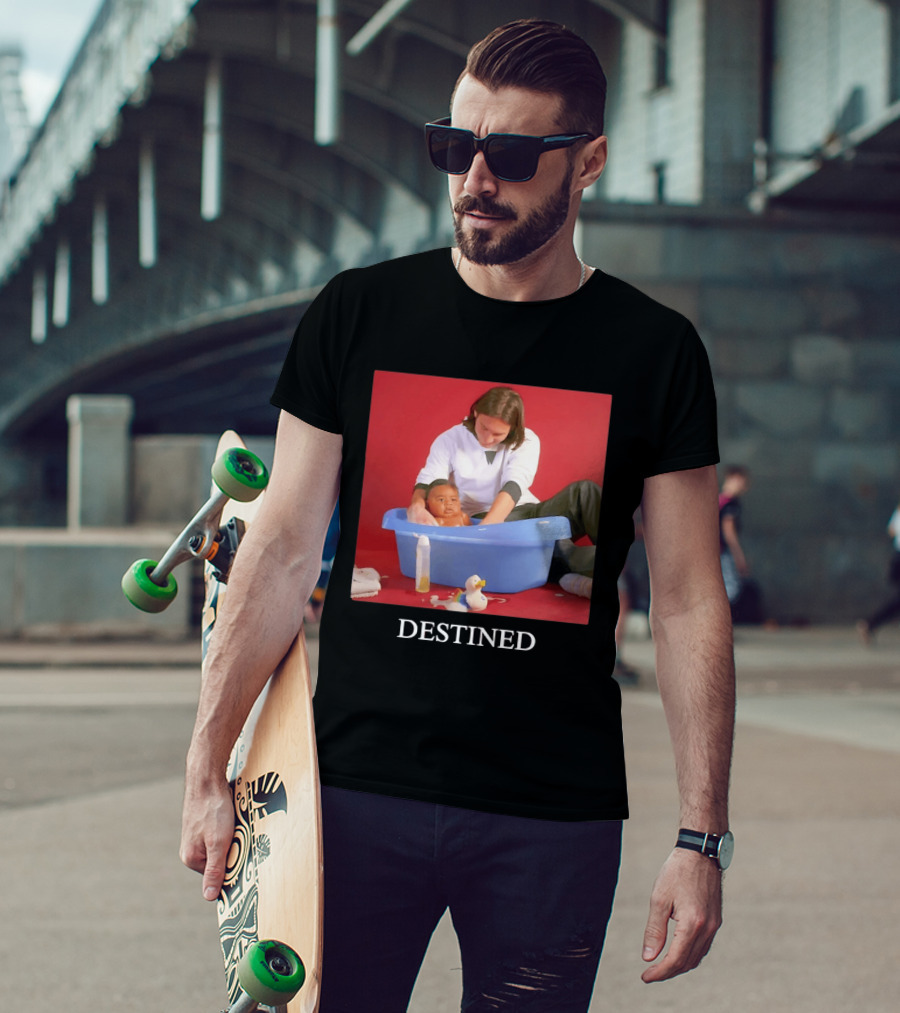 Lionel Messi Lamine Yamal Baby Bath Destined T-Shirt