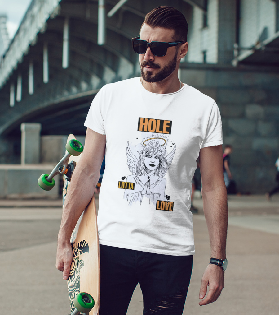 Hole Lotta Love Angel 90s Grunge Alternative Rock Fashion T-Shirt