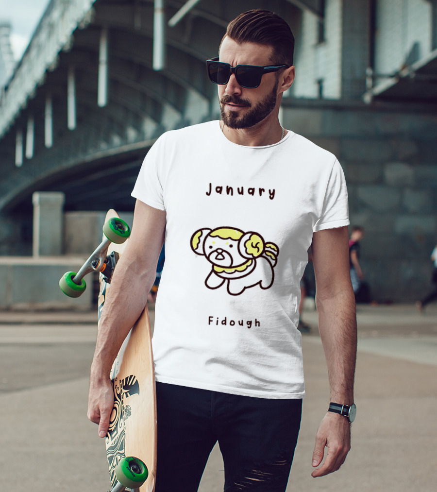 January Fidough Pokémon Calendar Cute T-Shirt