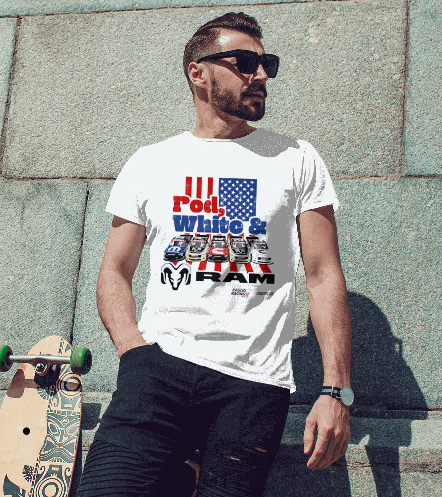 Red White RAM NASCAR Kaulig Racing Mopar Craftsman T-Shirt
