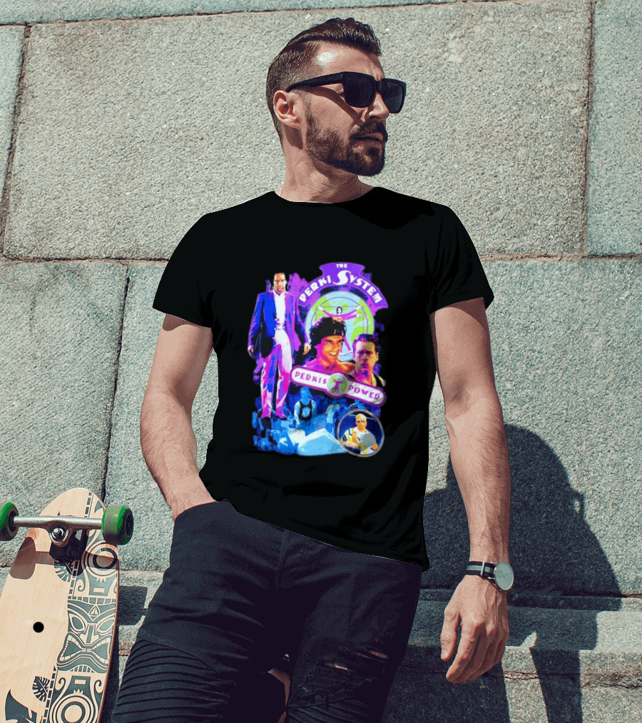Ben Stiller The Perkis System Perkis Power Heavyweights Movie 90s Throwback T-Shirt