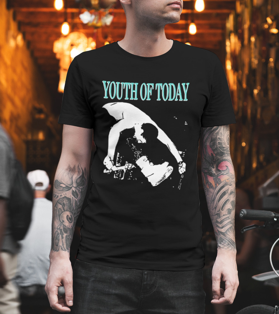Youth Of Today Physically Strong Morally Straight Positive Youth 2 Sided Band Merch T-Shirt