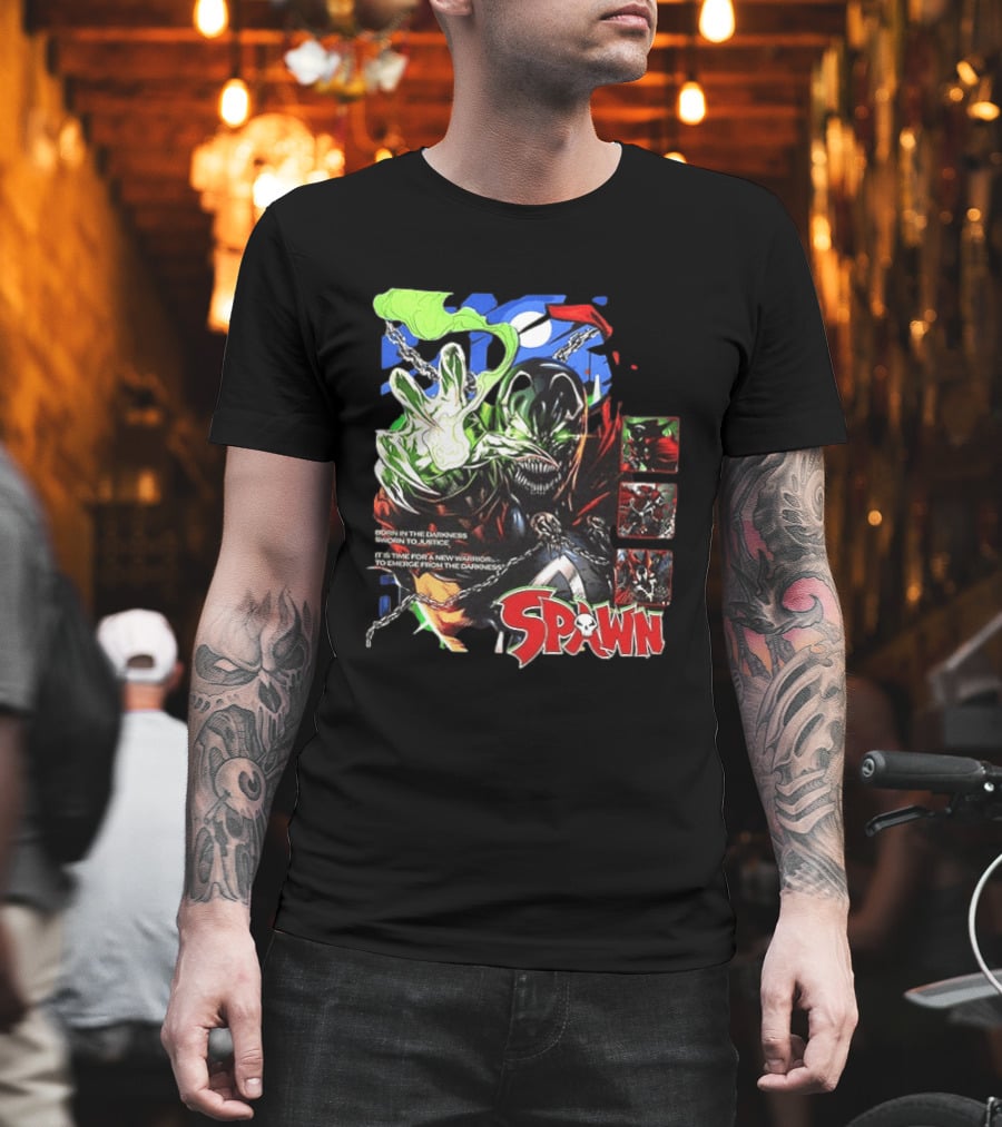 Spawn Born In The Darkness Sworn To Justice New Warrior Emerges T-Shirt
