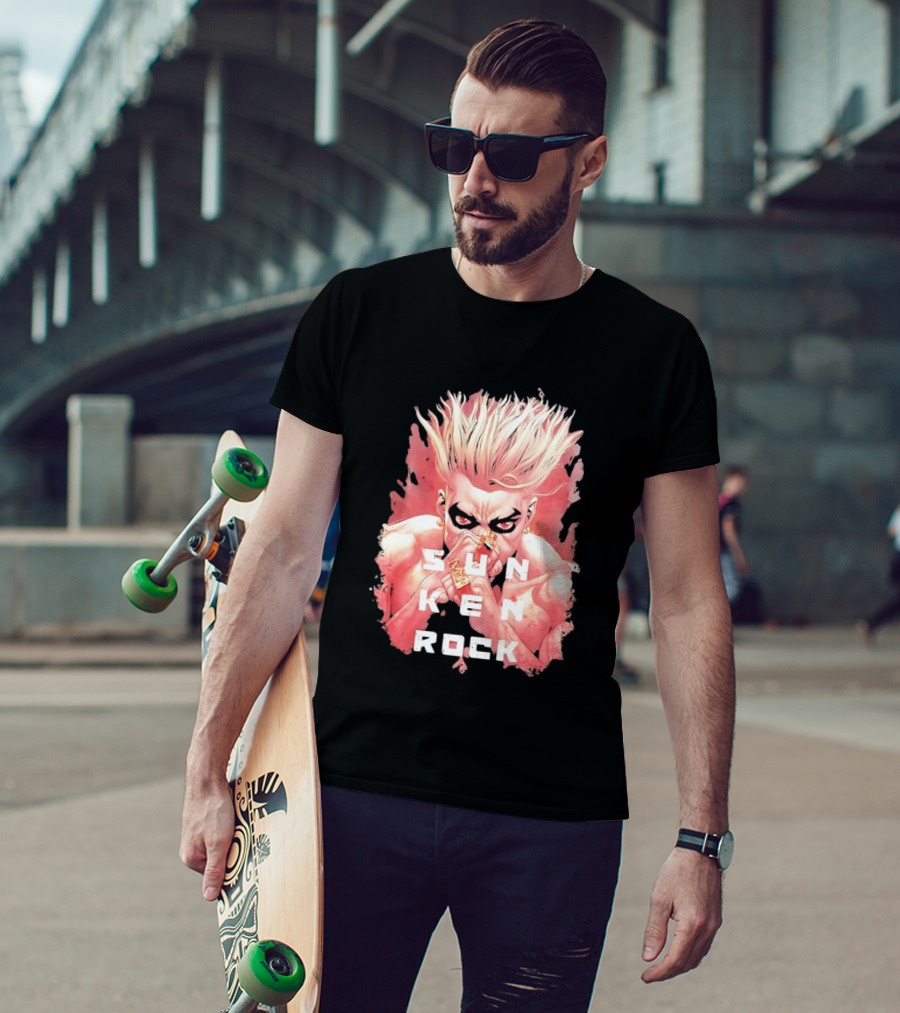 Sun Ken Rock Ken Kitano Manga Boichi Anime Intense Look T-Shirt