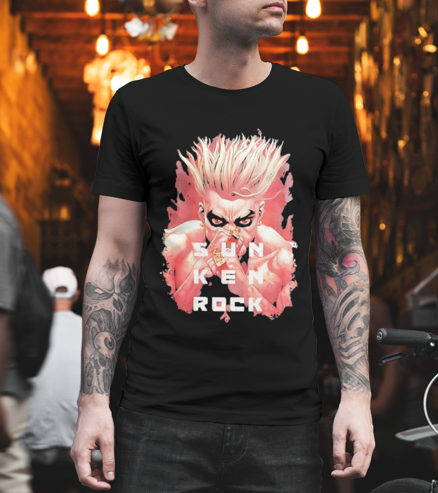 Sun Ken Rock Ken Kitano Manga Boichi Anime Intense Look T-Shirt