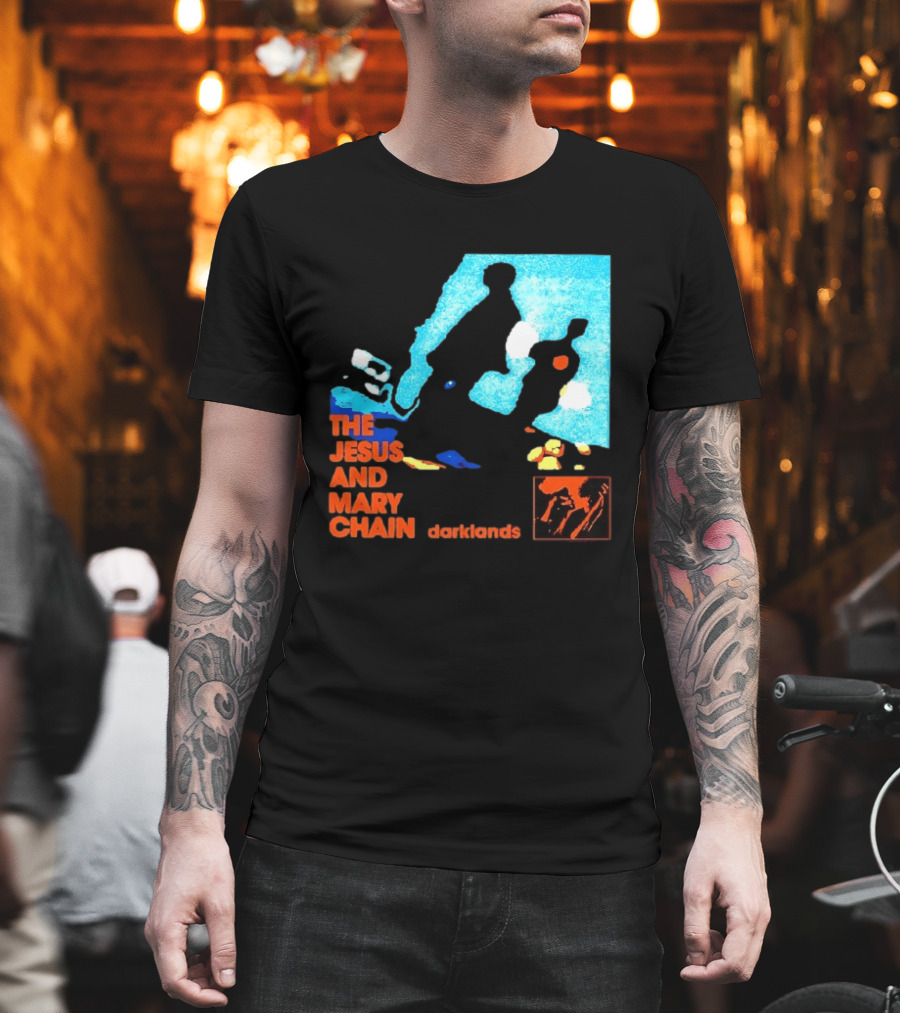 The Jesus And Mary Chain Darklands Alternative Rock Blue Black T-Shirt