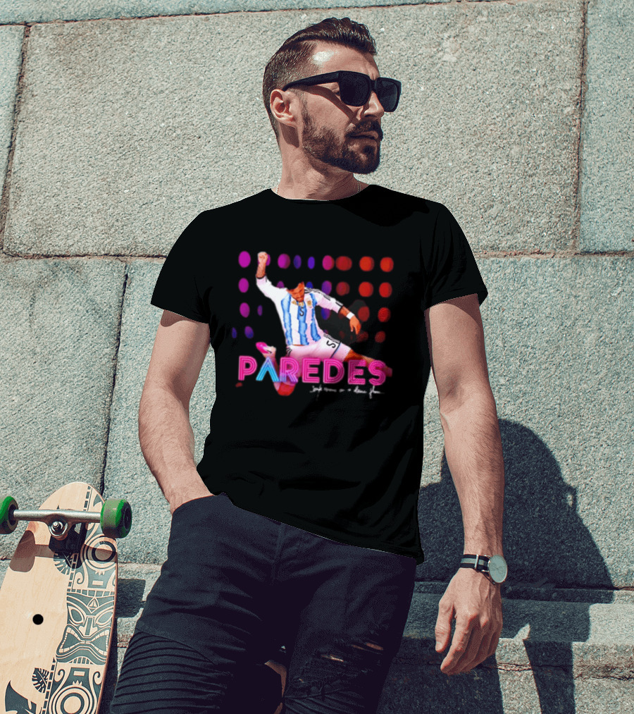 Paredes Argentina National Team Confessions On A Dance Floor Football Soccer T-Shirt