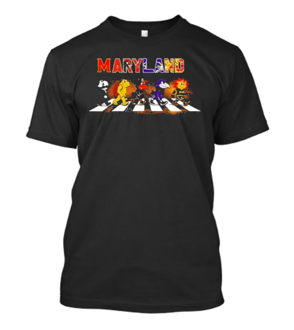 Maryland Abbey Road Mascots Baltimore Orioles 2026 Abbey Road Parade T-Shirt