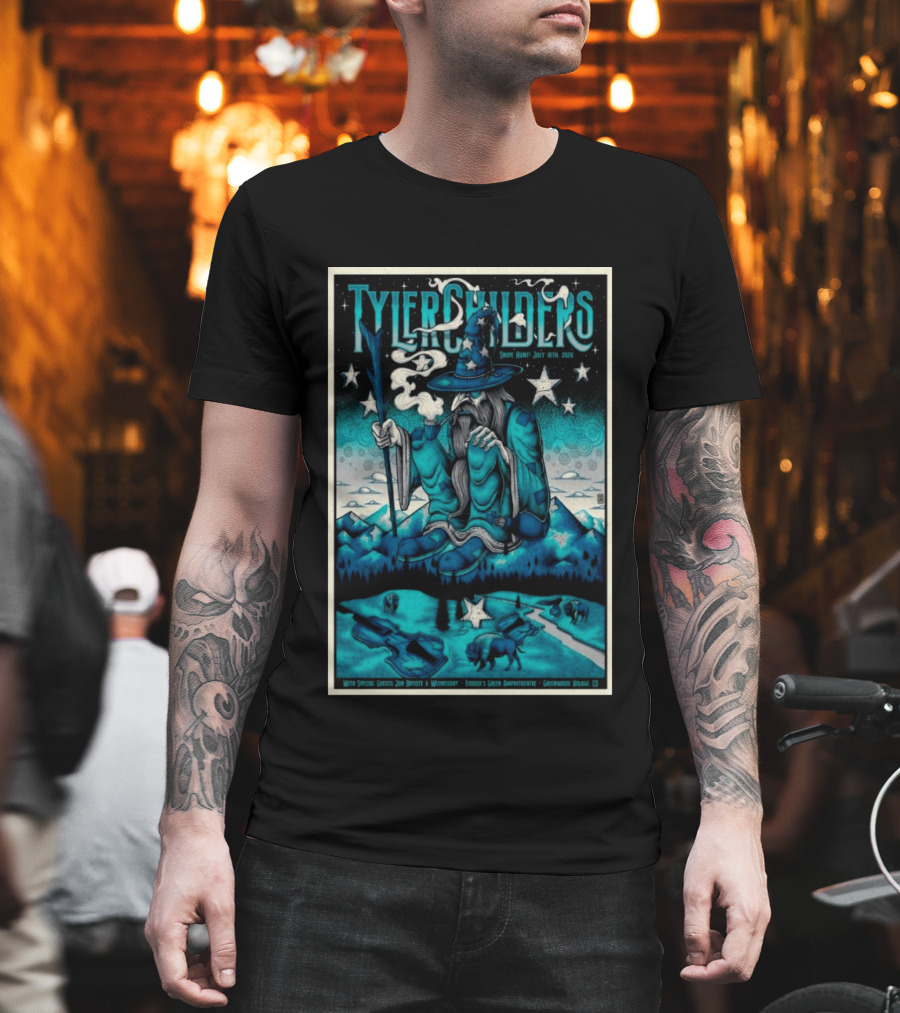 Tyler Childers Snipe Hunt July 18th 2026 Fiddler's Green Amphitheatre Greenwood Village CO T-Shirt