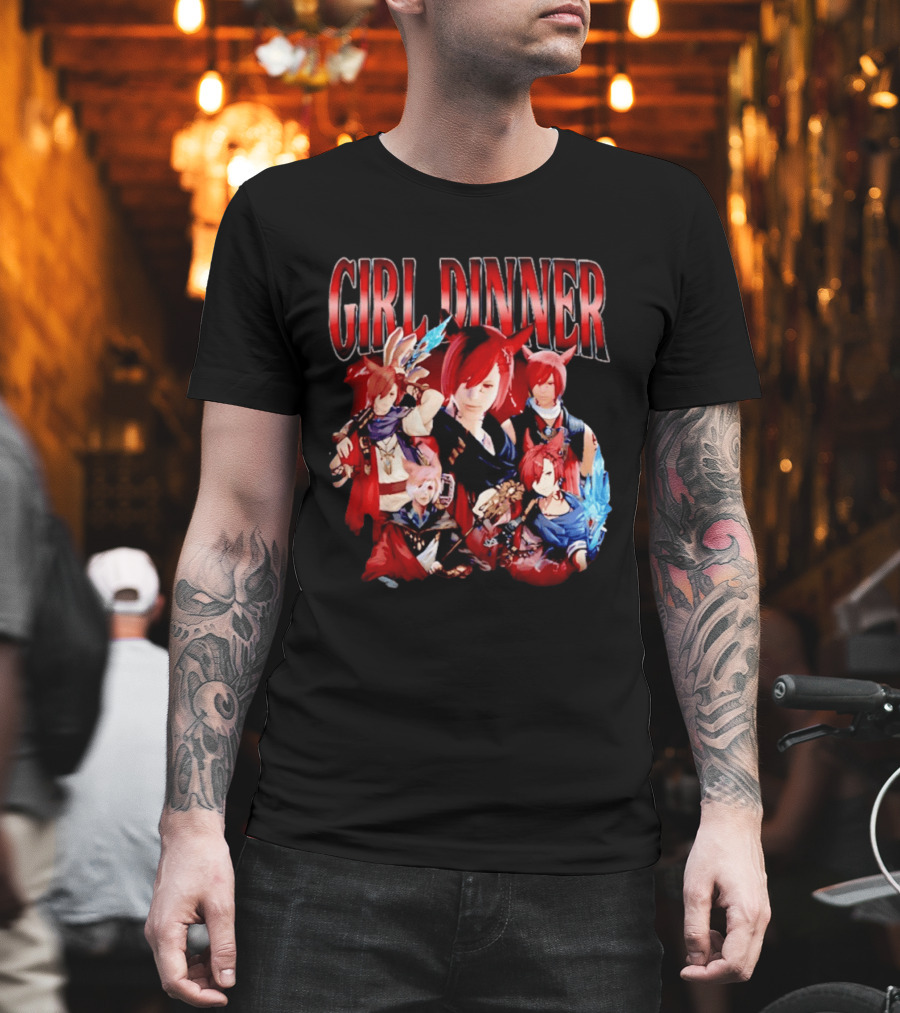 Girl Dinner Anime Character Compilation T-Shirt