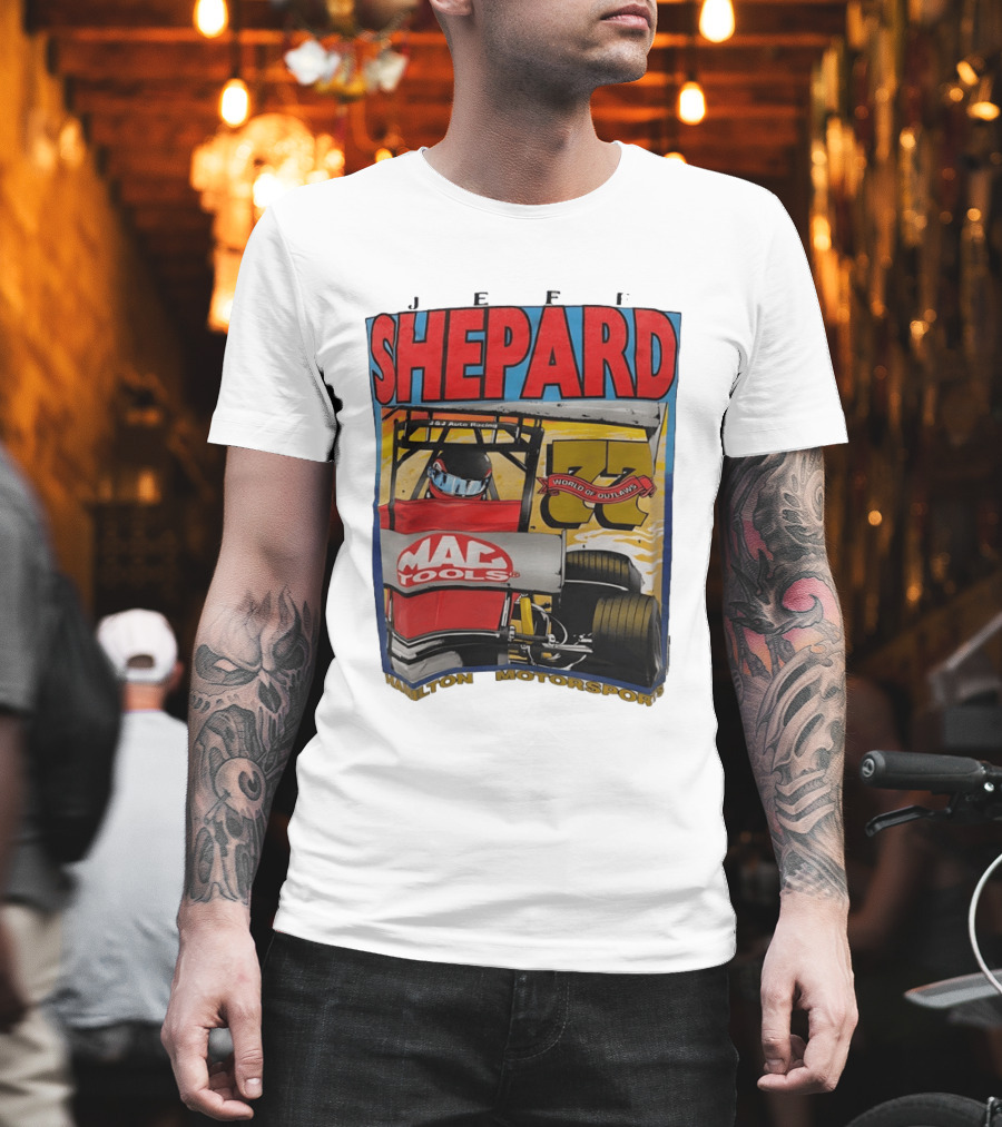 Jeff Shepard Mac Tools World Of Outlaws Racing Hamilton Motorsports T-Shirt