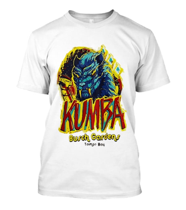 Kumba Busch Gardens Tampa Bay Roller Design With Fierce Beast T-Shirt