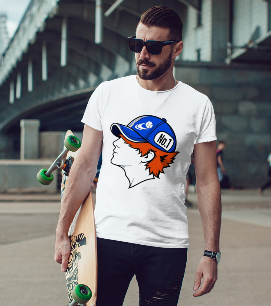 No1 Tennis Player Profile Athlete Sports Baseball Cap T-Shirt