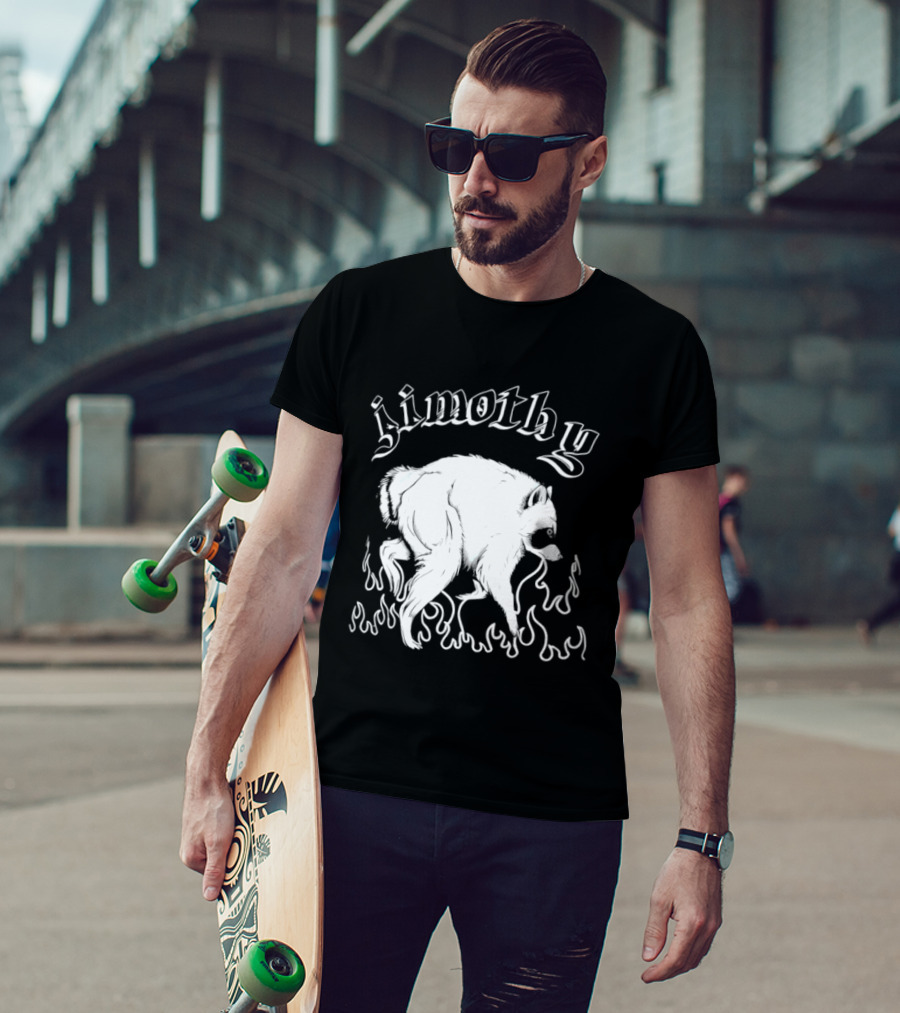 Jimothy The Ballard Raccoon Flame T-Shirt
