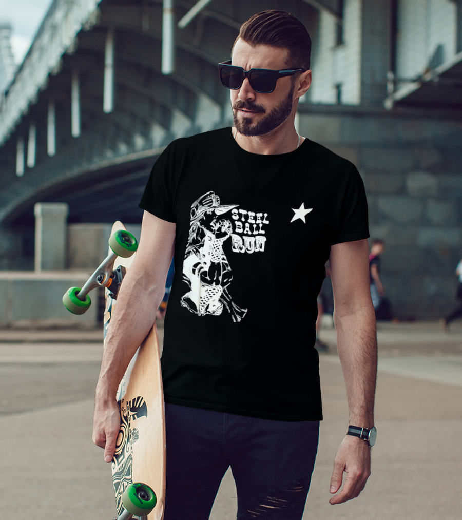 Steel Ball Run Gyro Zeppeli JoJo's Bizarre Adventure Star T-Shirt
