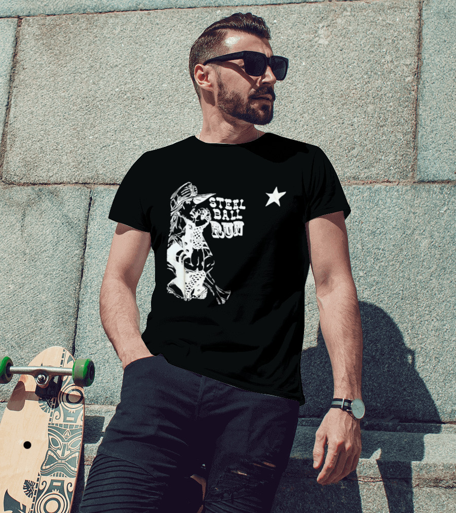 Steel Ball Run Gyro Zeppeli JoJo's Bizarre Adventure Star T-Shirt
