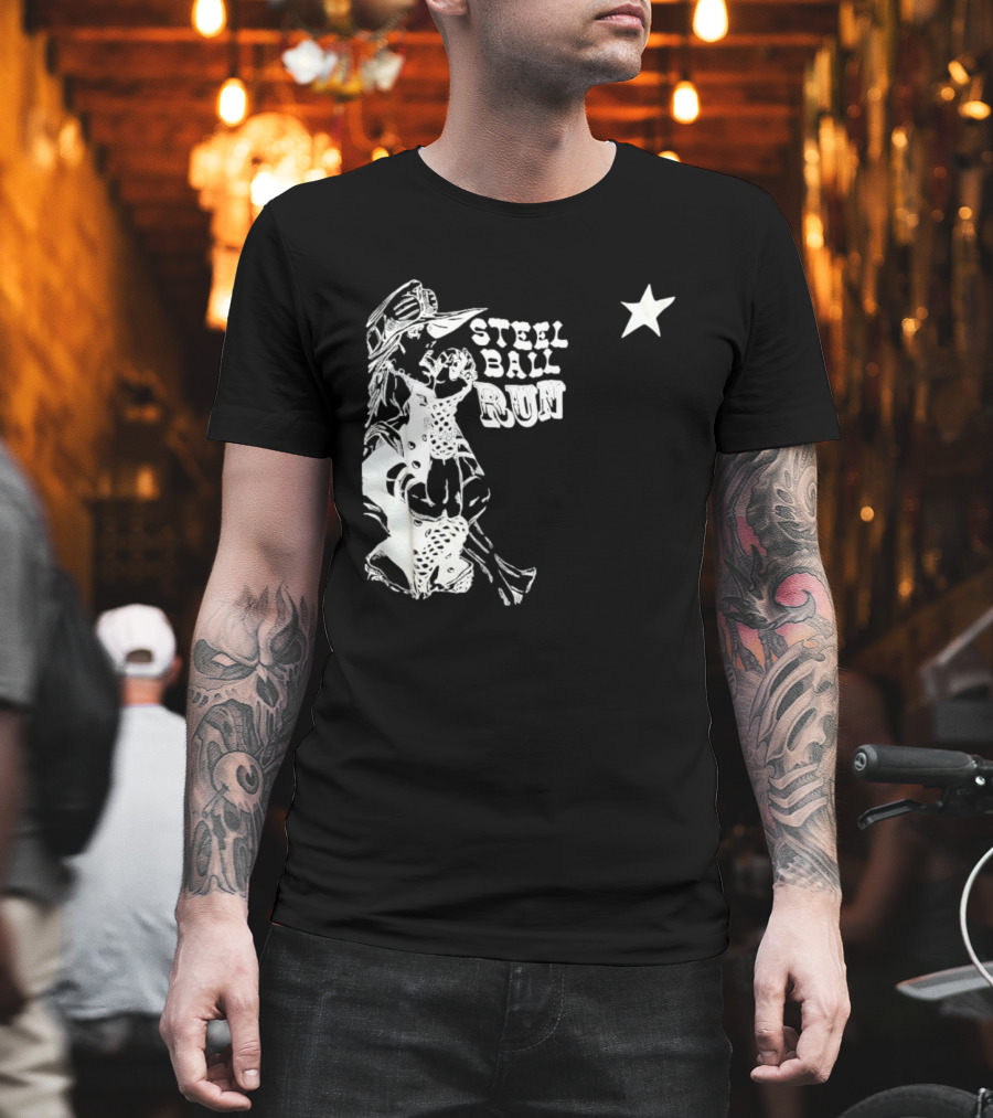 Steel Ball Run Gyro Zeppeli JoJo's Bizarre Adventure Star T-Shirt