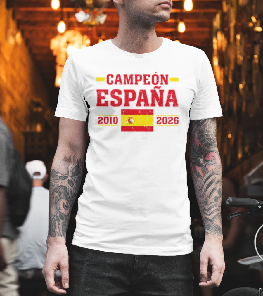 Campeón España 2010 2026 Spanish Flag T-Shirt