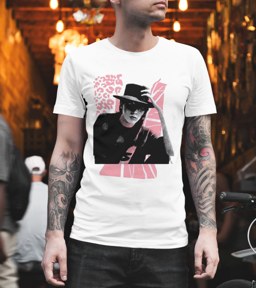 John Taylor Punk Masters Retro Style Hat And Femme Collage T-Shirt