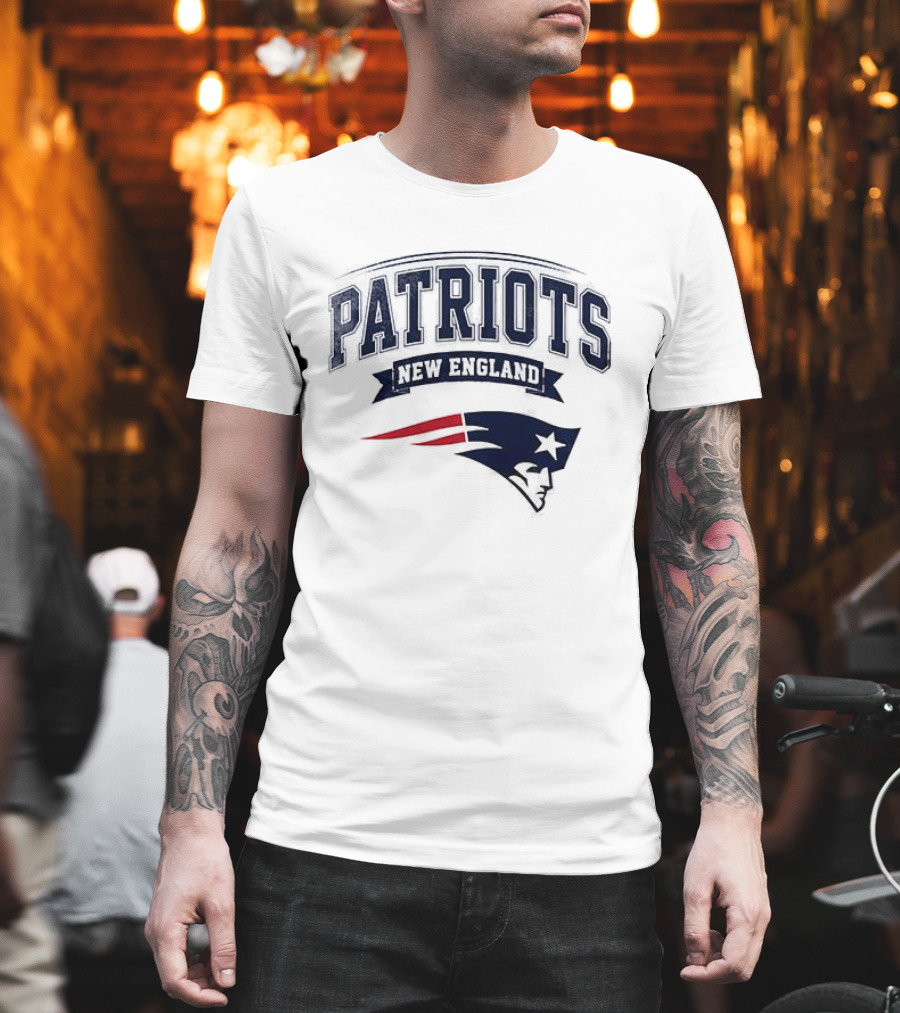 New England Patriots Ghostface Running Football NFL T-Shirt