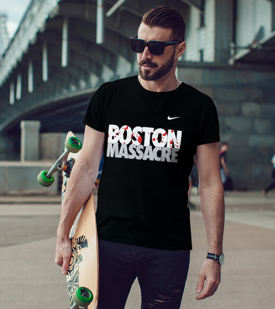 Boston Massacre Nike Blood Splatter T-Shirt