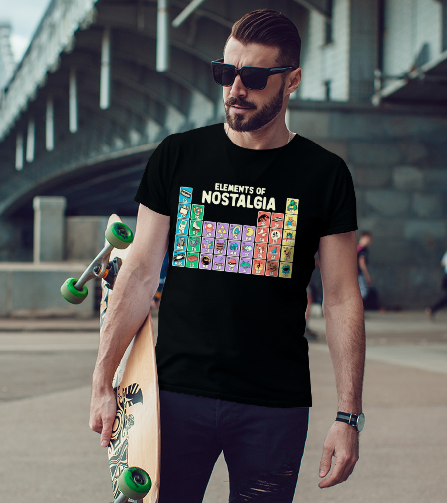 Elements Of Nostalgia Periodic Table Classic Memories T-Shirt