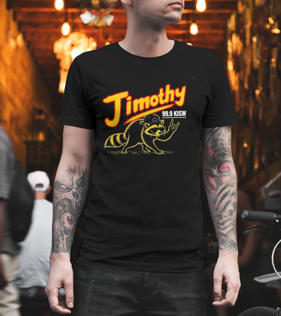 Jimothy 99.9 KISW Raccoon Rock Seattle Radio T-Shirt
